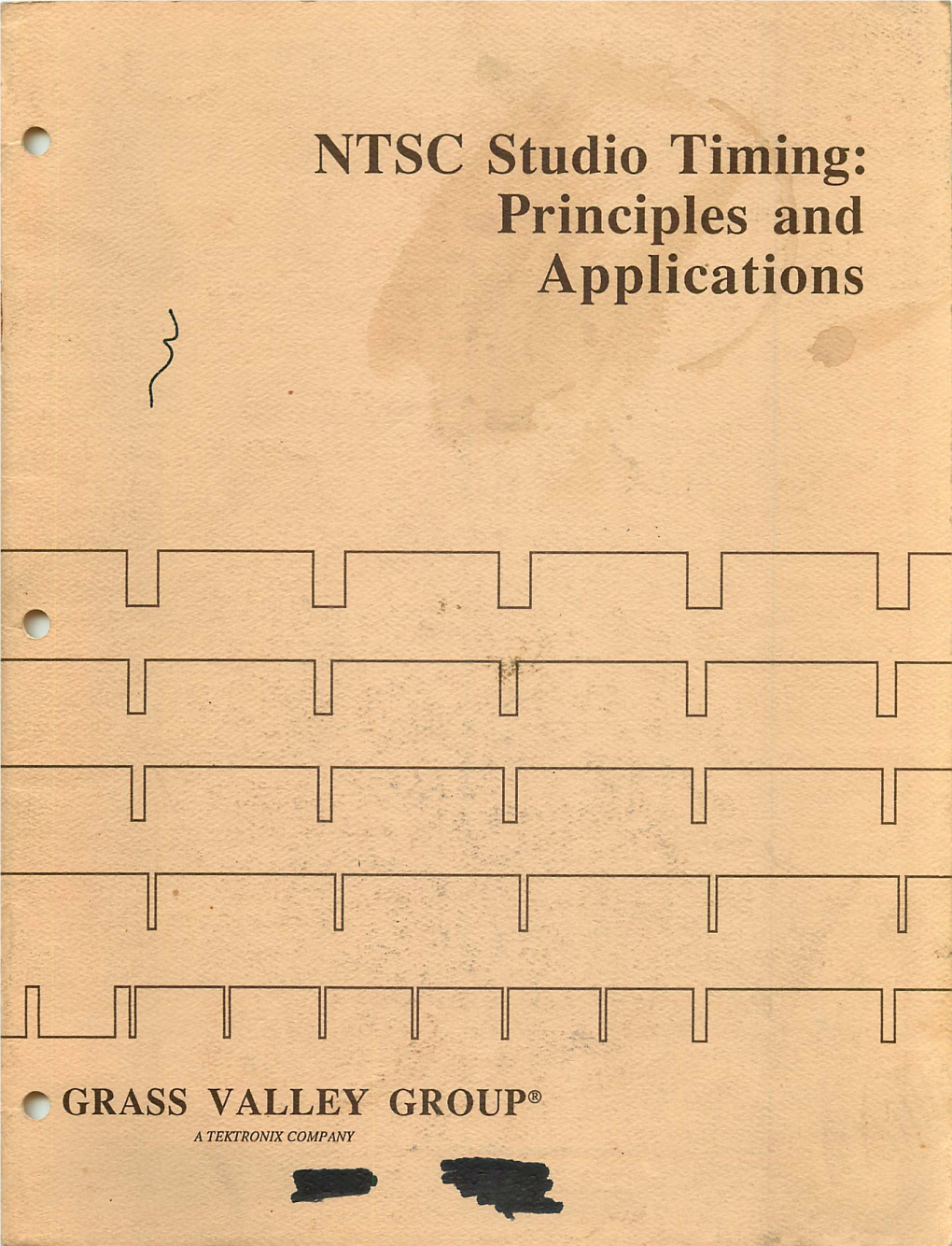 NTSC Studio Timing: Principles and Applications