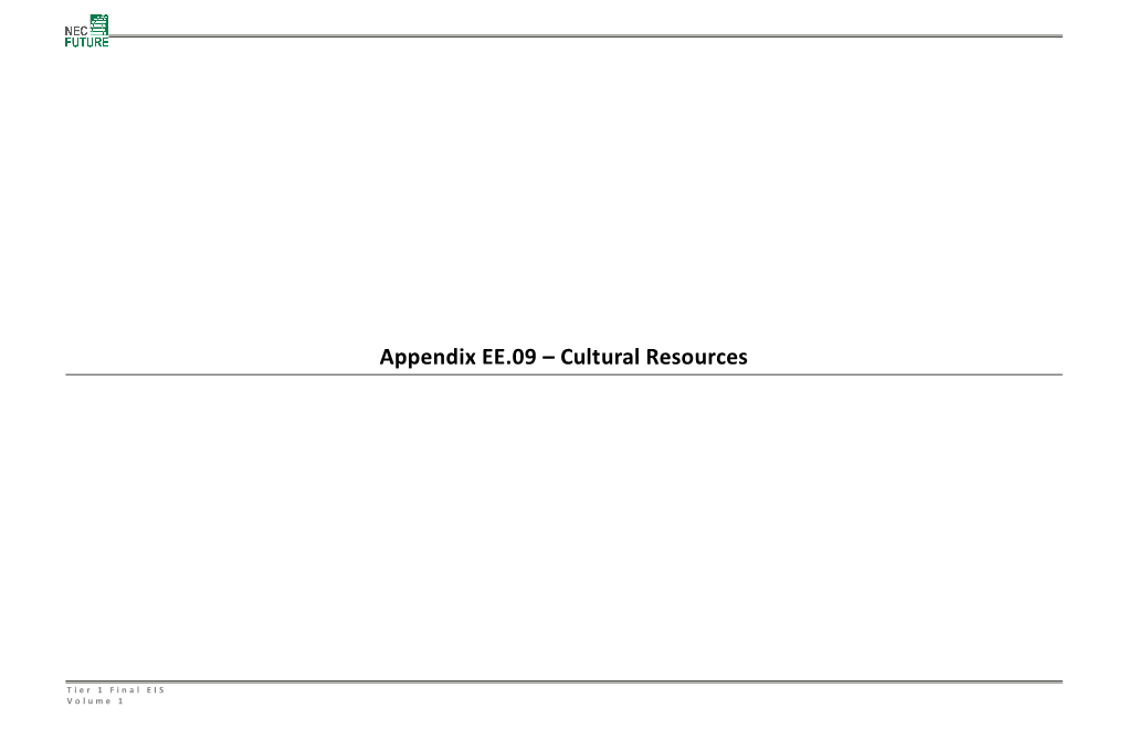 Appendix EE.09 – Cultural Resources