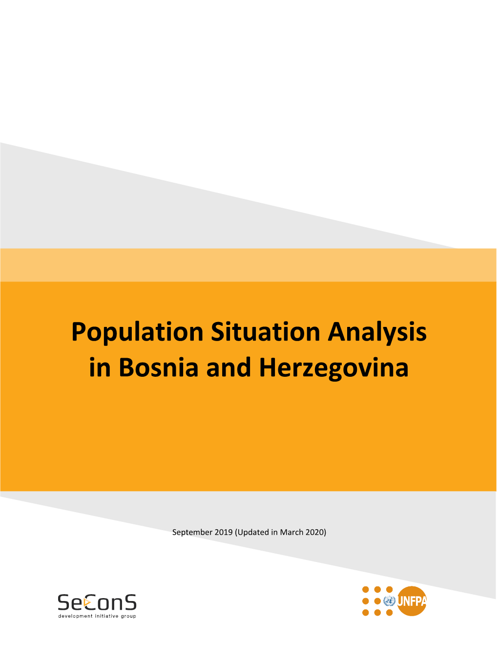 Population Situation Analysis in Bosnia and Herzegovina