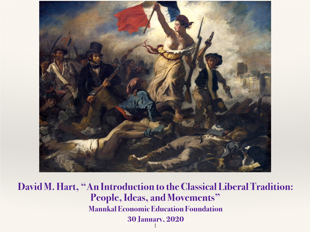 An Introduction to the Classical Liberal Tradition: People, Ideas, And