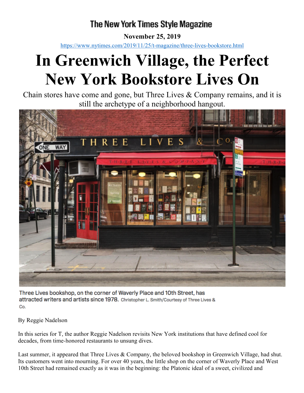 In Greenwich Village, the Perfect New York Bookstore Lives On