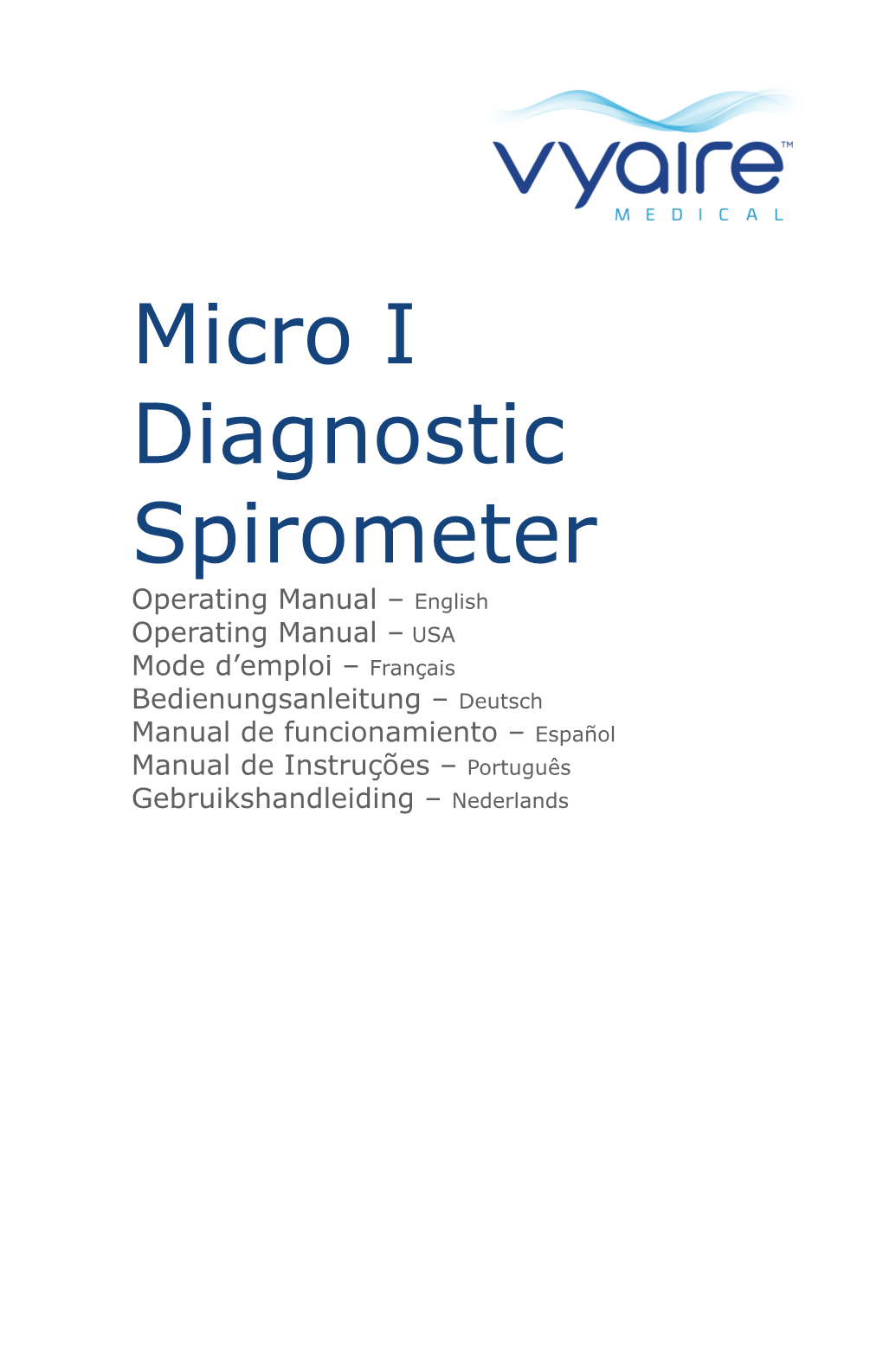 Micro I Diagnostic Spirometer