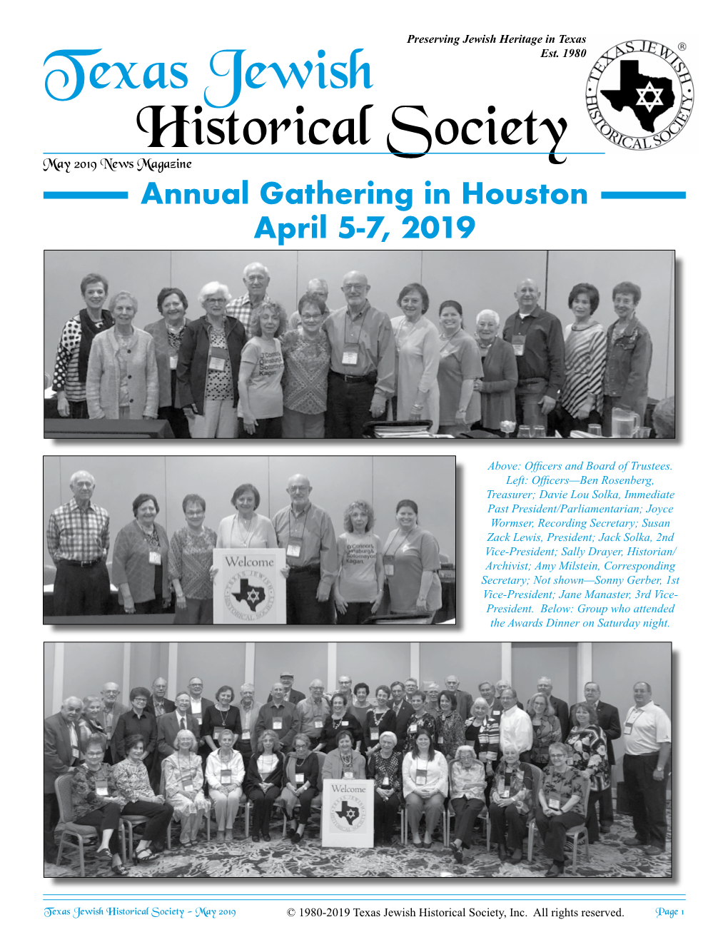 2019 News Magazine Annual Gathering in Houston April 5-7, 2019