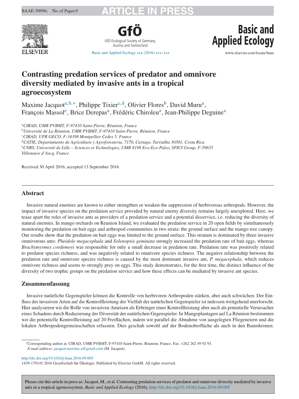 Contrasting Predation Services of Predator and Omnivore Diversity Mediated by Invasive Ants in a Tropical Agroecosystem