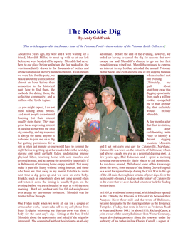 The Rookie Dig by Andy Goldfrank