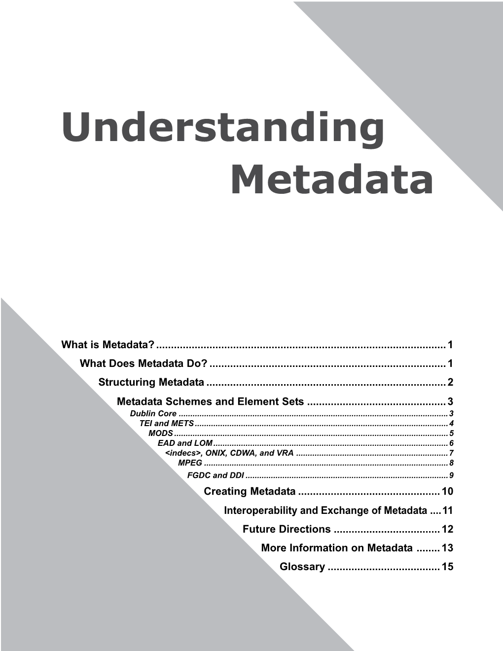Understanding Metadata