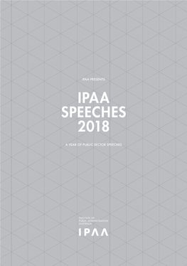 Ipaa Speeches 2018
