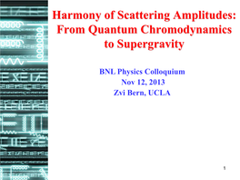 From Quantum Chromodynamics to Supergravity