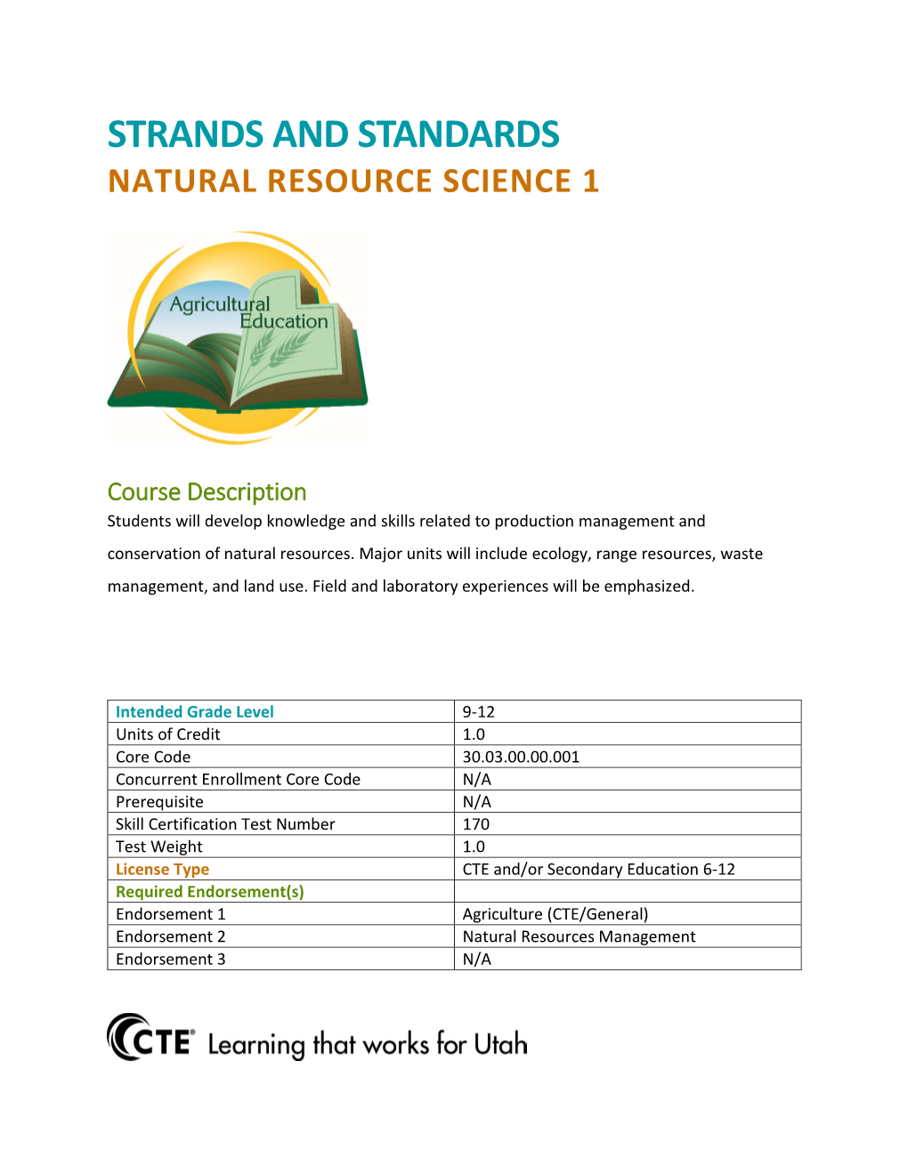 Natural Resource Science 1