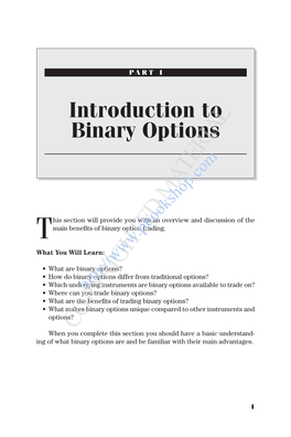 What Are Binary Options?