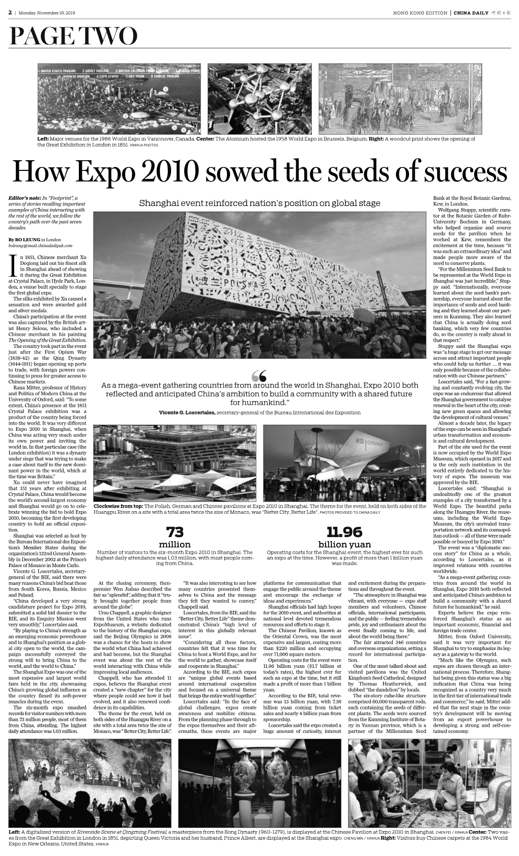 How Expo 2010 Sowed the Seeds of Success