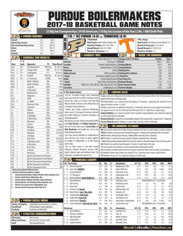 171122 Purdue Game Notes.Indd