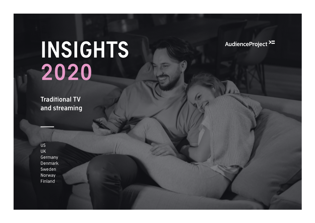 INSIGHTS 2020 Traditional TV and Streaming