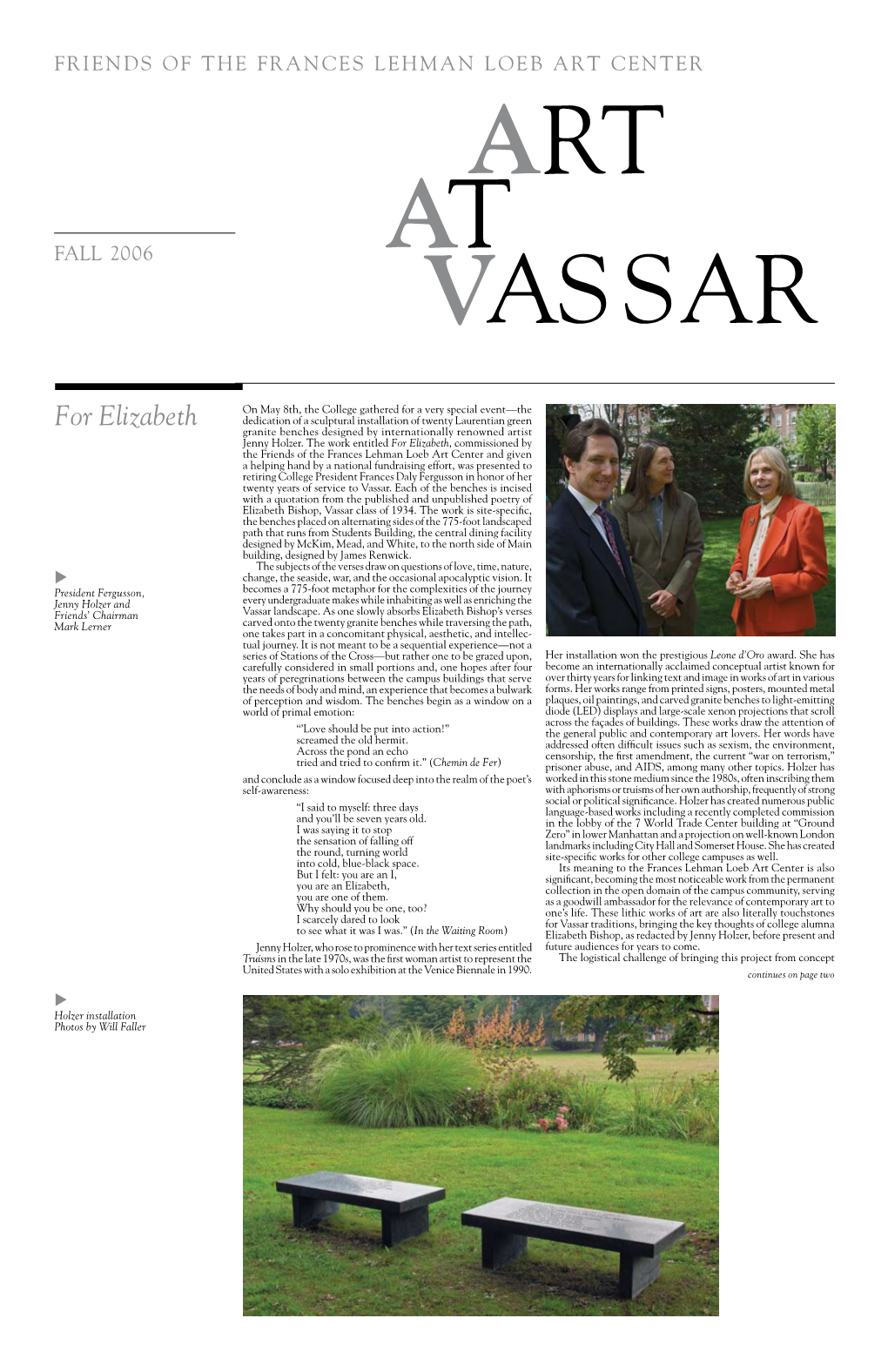 Fall 2006 at VASSAR