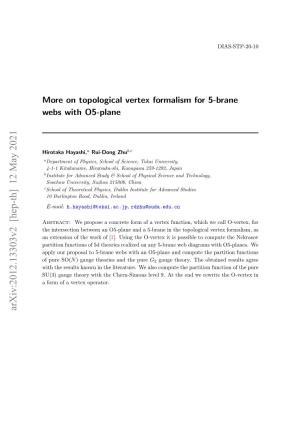 On Topological Vertex Formalism for 5-Brane Webs with O5-Plane
