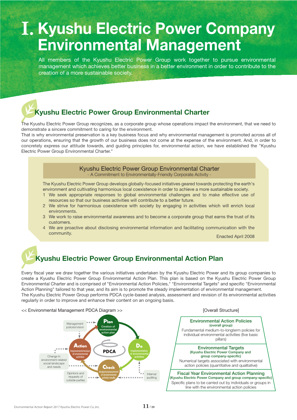 Kyushu Electric Power Company Environmental Management