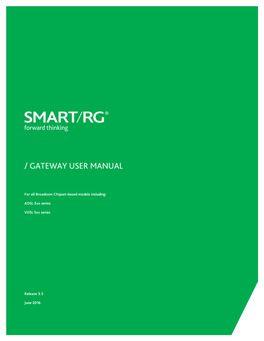 Smartrg Gateway User Manual