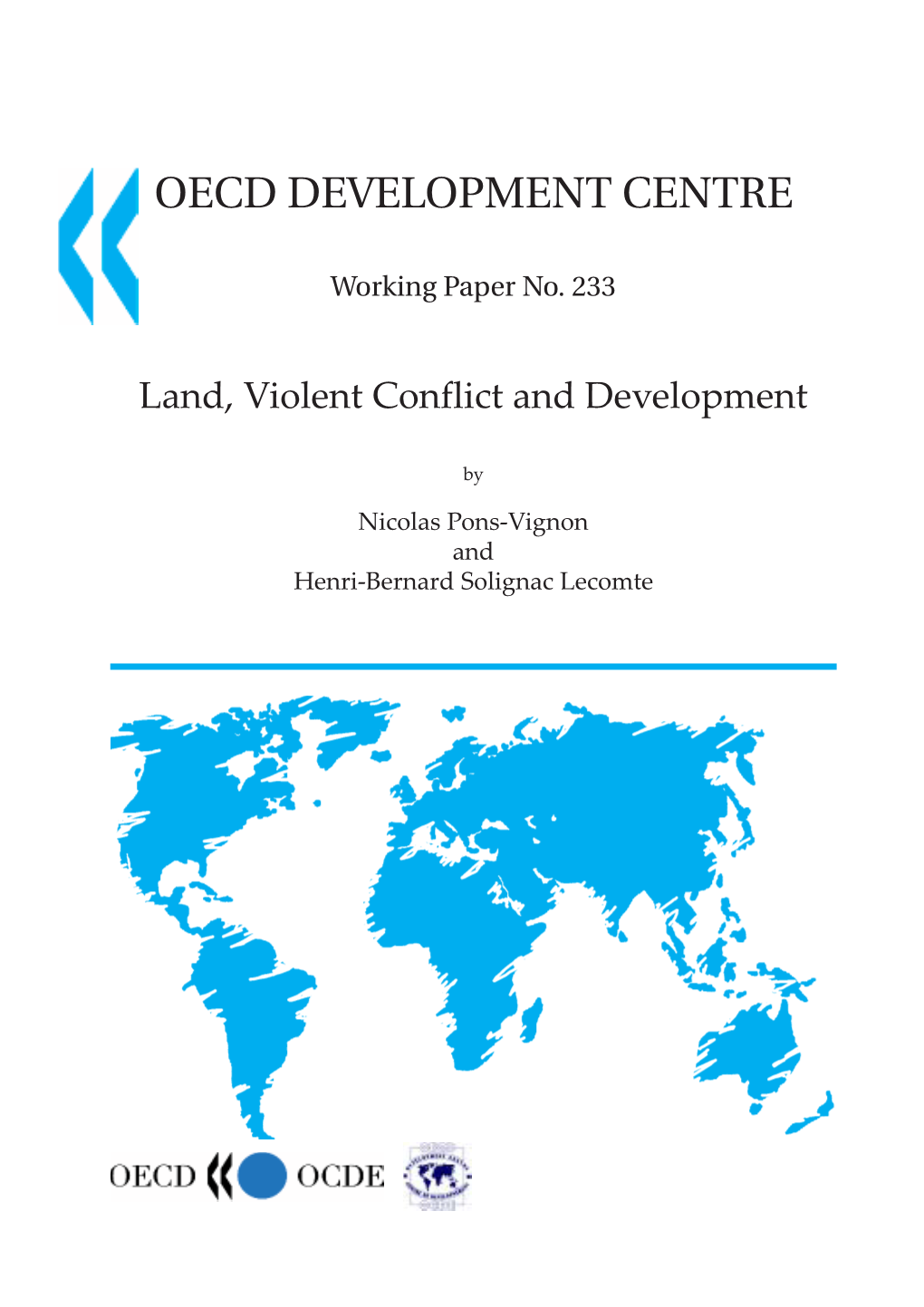 Land, Violent Conflict and Development