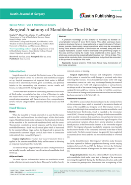 Surgical Anatomy of Mandibular Third Molar