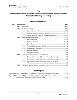 3.04 AFTT FEIS Invertebrates