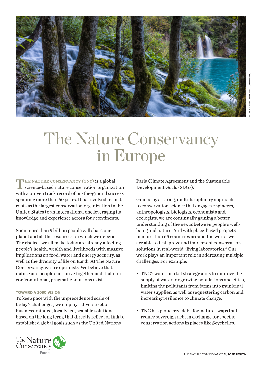 The Nature Conservancy in Europe