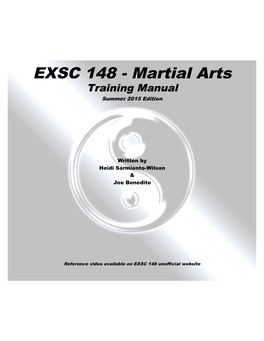 Training Manual Summer 2015 Edition