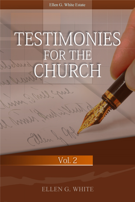 Testimonies for the Church Volume Two