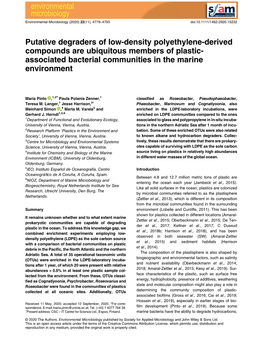 Putative Degraders of Low‐Density Polyethylene‐Derived Compounds