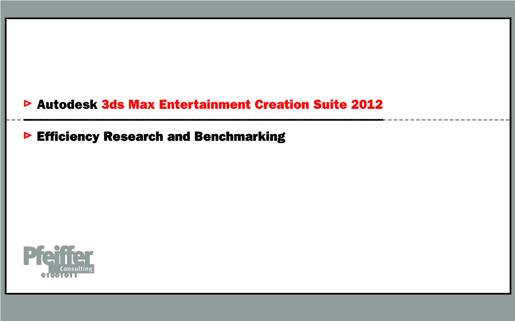 Autodesk 3Ds Max Entertainment Creation Suite 2012