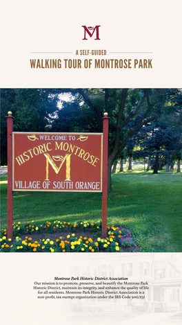 A Self-Guided Walking Tour of Montrose Park