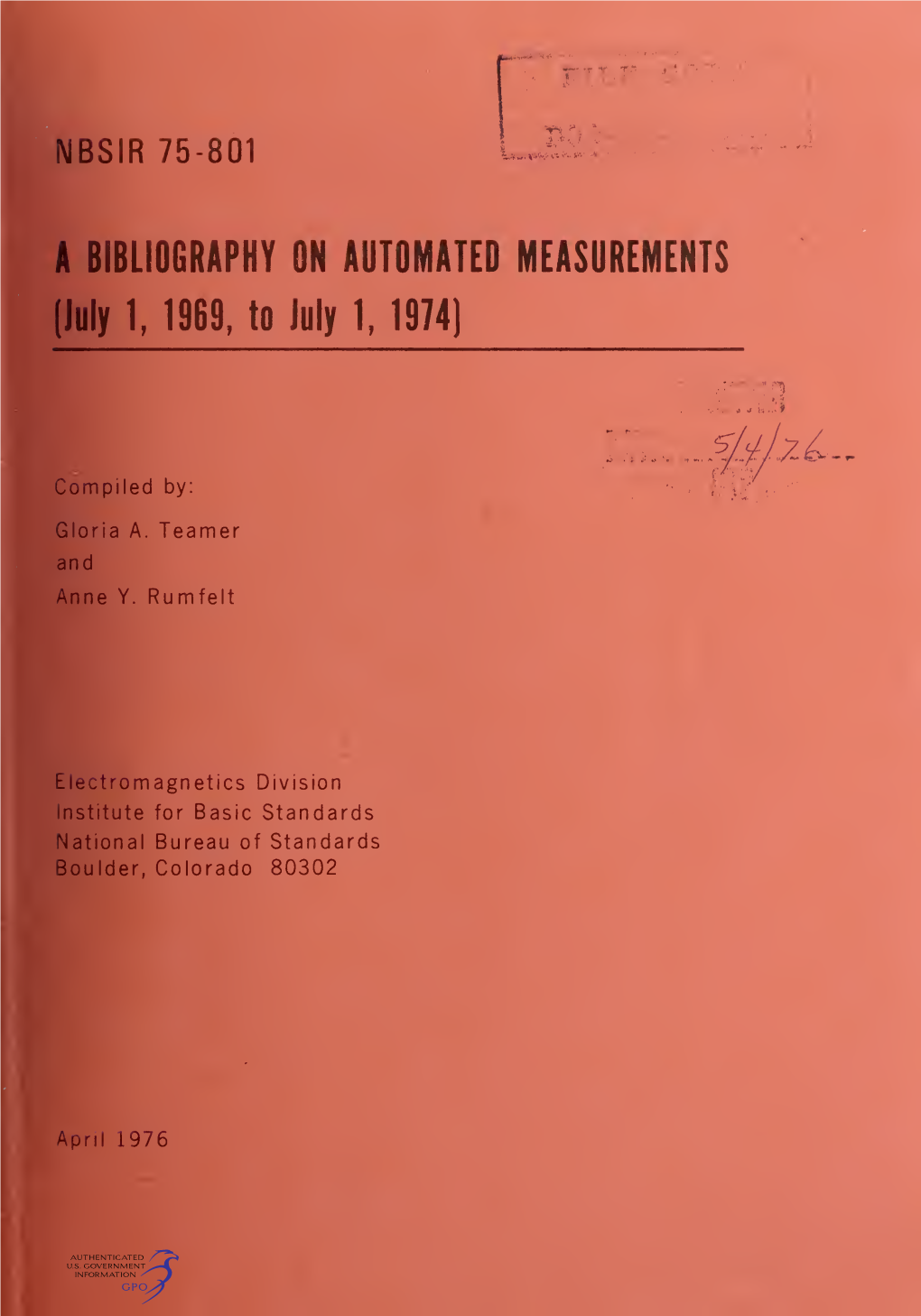A Bibliography on Automated Measurements