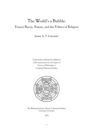Francis Bacon, Nature, and the Politics of Religion