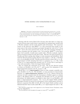 Inner Models and Ultrafilters in L(R)