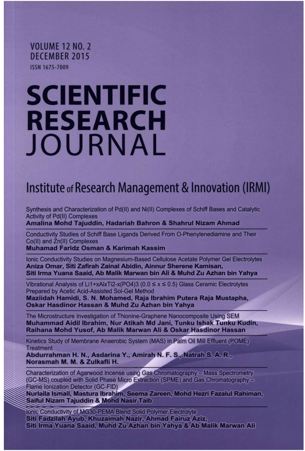 Scientific Research Journal