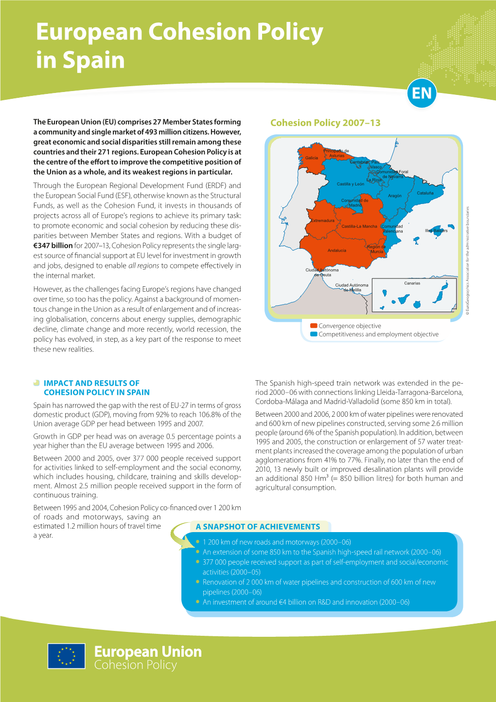 European Cohesion Policy in Spain EN