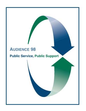 AUDIENCE 98 Public Service, Public Support