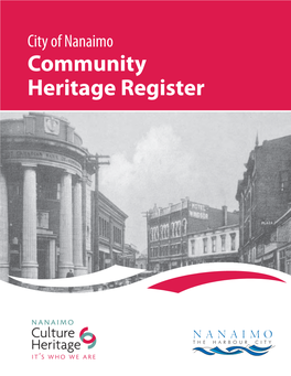 City of Nanaimo Community Heritage2014-2020 Register