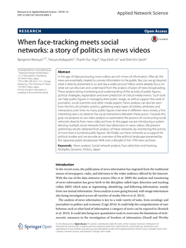 When Face-Tracking Meets Social Networks: a Story of Politics in News Videos