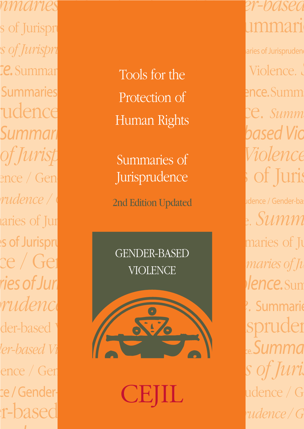 Summaries of Jurisprudence Gender-Based Violence 2Nd Edition Updated