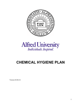 Chemical Hygiene Plan