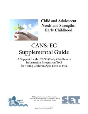 Child and Adolescent Needs and Strengths: Early Childhood