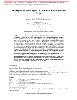 A Composite Cycle Engine Concept with Hecto-Pressure Ratio