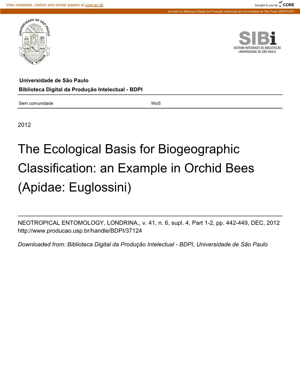 Apidae: Euglossini)