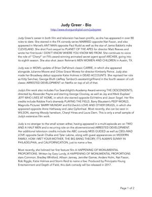 Judy Greer - Bio