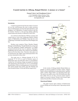 Coastal Tourism in Alibaug, Raigad District: a Menace Or a Bonus?