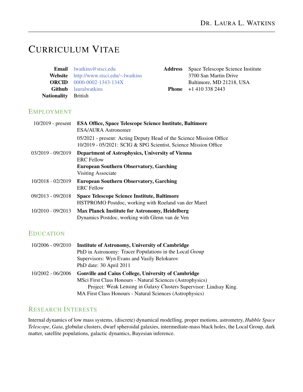 Curriculum Vitae