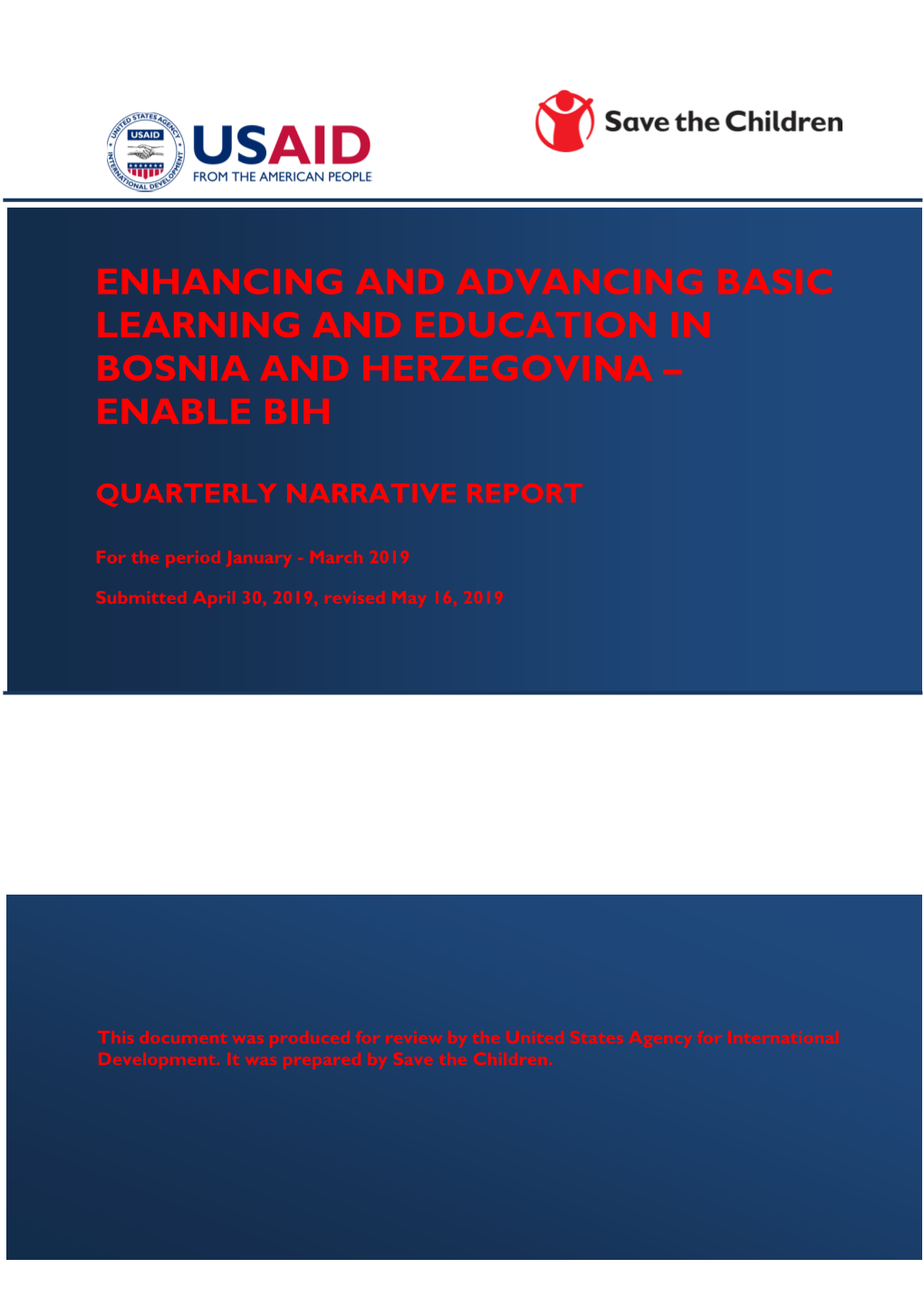 Enhancing and Advancing Basic Learning and Education in Bosnia and Herzegovina – Enable Bih