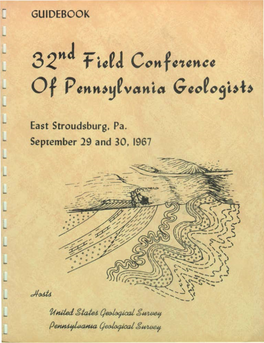 Guidebook for the 32Nd Annual Field Conference of Pennsylvania