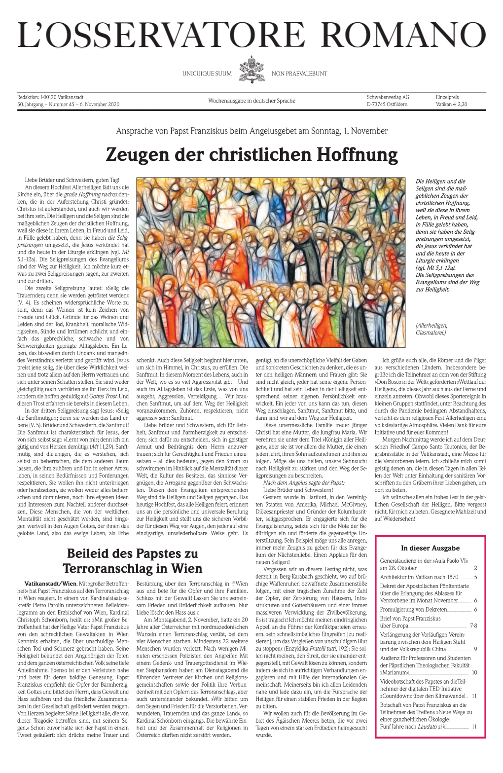 Zeugen Der Christlichen Hoffnung