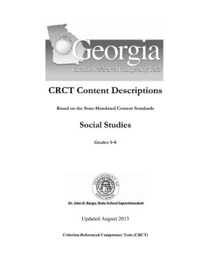 CRCT Content Descriptions